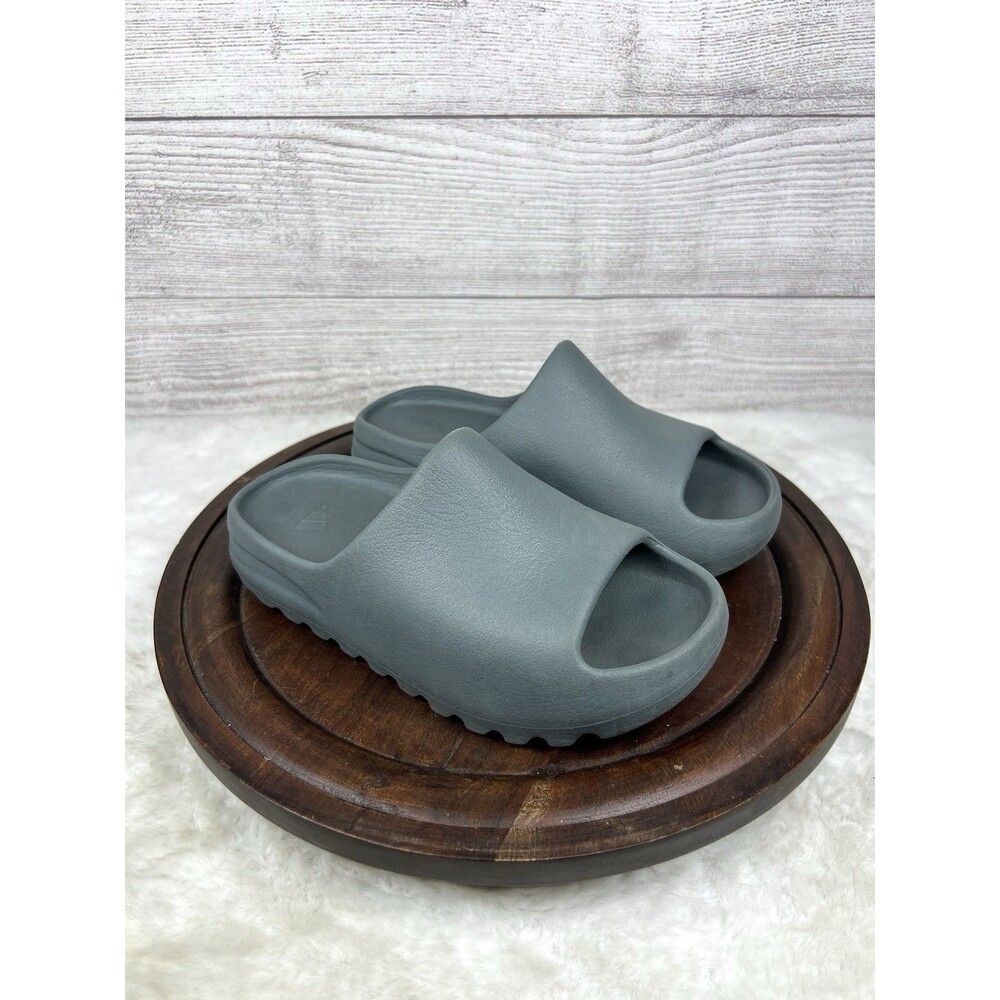 Adidas Yeezy Slide Slate Marine Shoes Kids Youth Size 3 Streetwear Sandal